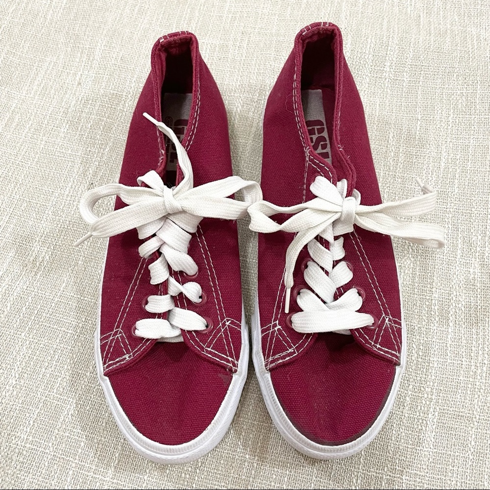 GSL Red Canvas Shoes Size 6.5